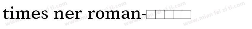 times ner roman字体转换